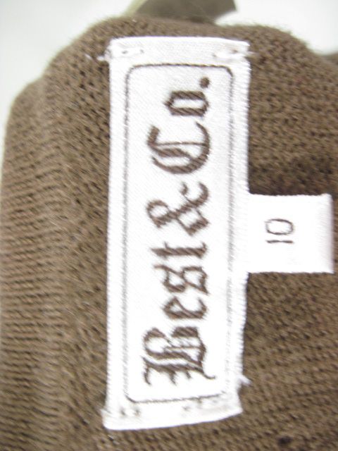BEST & CO. Kids Brown Knit Sweater Cardigan Size 10  