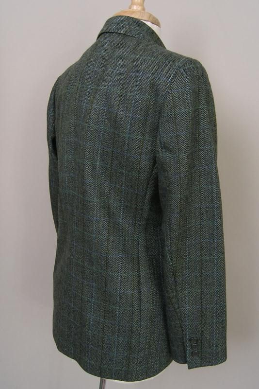 Brooks Brothers Tweed Blazer Green Gray 10P Wool Perfect  