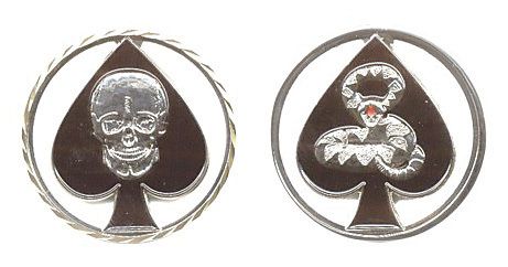 ARMY KILLER SKULL SPECIAL FORCES K CHALLENGE COIN  