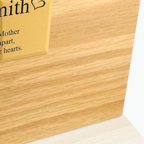 Extra Large Traditional Oak Cremation Urn   Engravable   