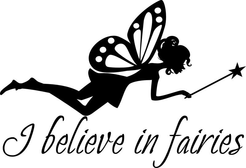 Believe In Fairies Fairy Wall Quote Decal A  