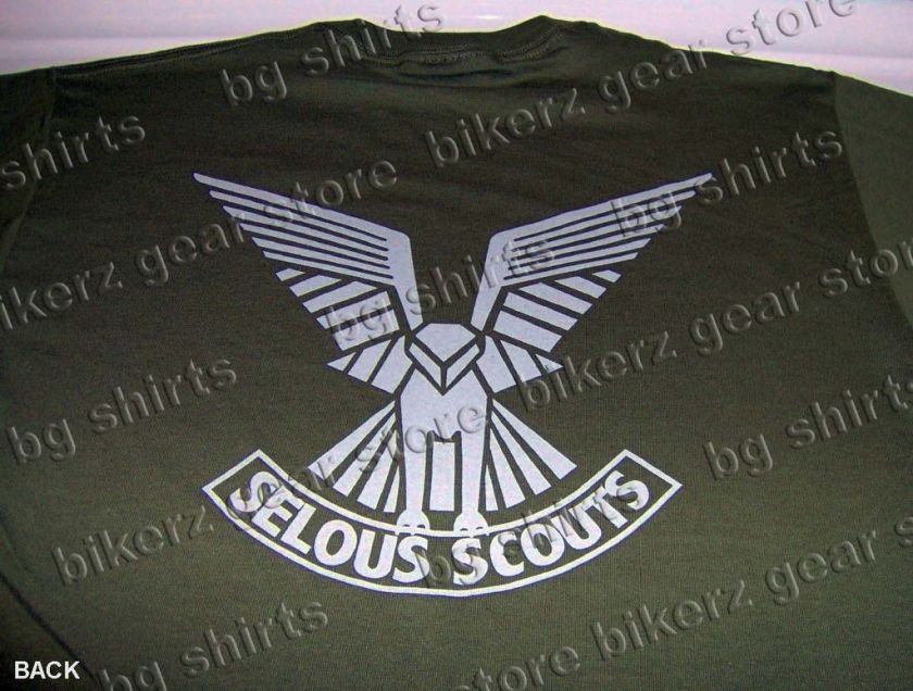 RHODESIA SELOUS SCOUTS SPEC OPS S/S T shirt M XL GREEN  