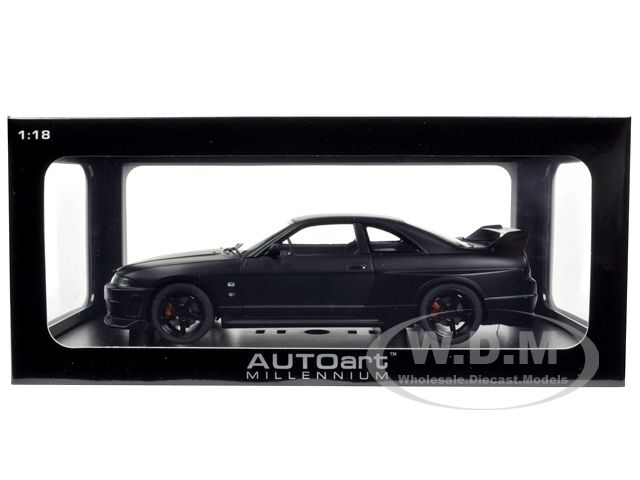   car of Nissan Skyline GT R R33 R Tune Matt Black die cast model car