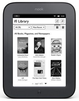  Nook Simple Touch eReader (WiFi Only) BNRV300  