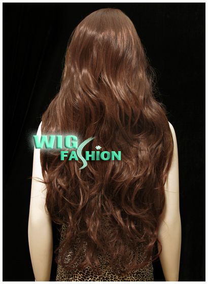 Anime Cosplay Long Dark Brown Hair Wigs MB86  