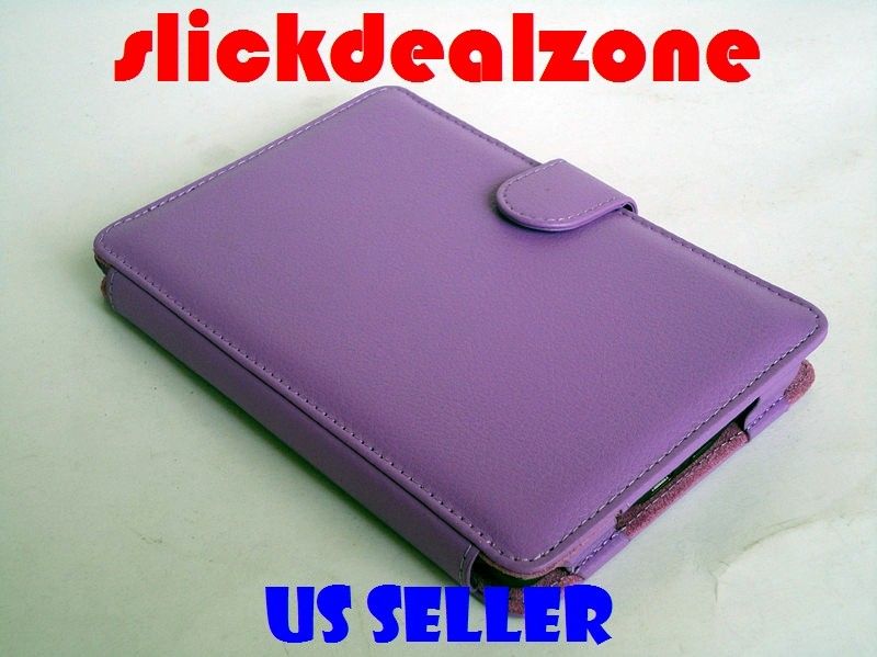   NEW PREMIUM PURPLE PU LEATHER CASE COVER FOR  KINDLE 4  