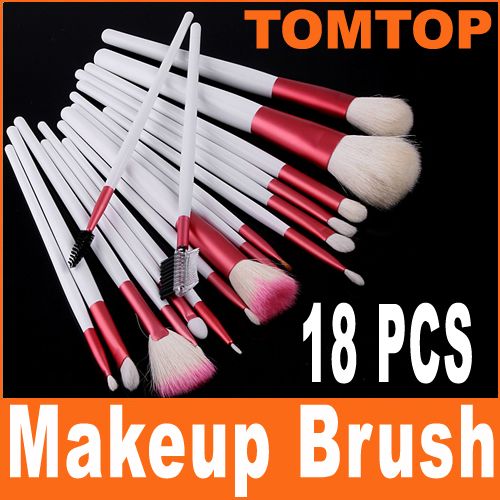 New 18 PCS Eyeshadow Brusher Makeup Brush Set Kit+Case  