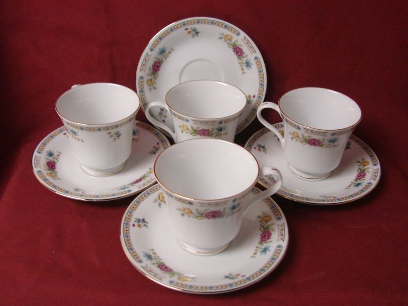 LiLing Fine China, Dinnerware Ling Rose Pattern# 1106 Set 4 cup and 