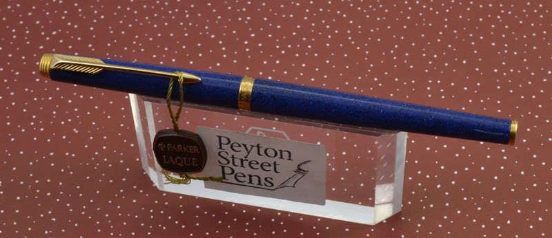 Parker 180 Fountain Pen   Blue Lapis Laque   New Old Stock Never Used 