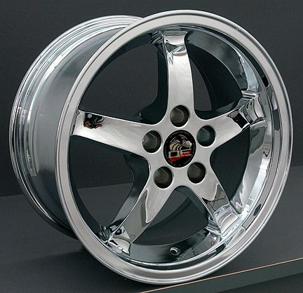 17 9/10.5 Chrome Cobra Wheels Rims Fit Mustang® 94 04  
