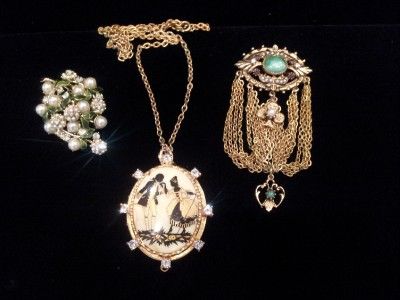 VINTAGE * HIGH END 45 PC LOT * STUNNING RHINESTONES & CABS * WEISS 
