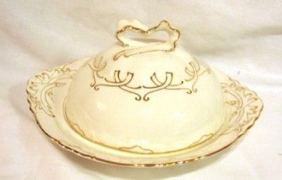 Vintage WS George Radisson 3 Pc Butter Dish ca 1930  