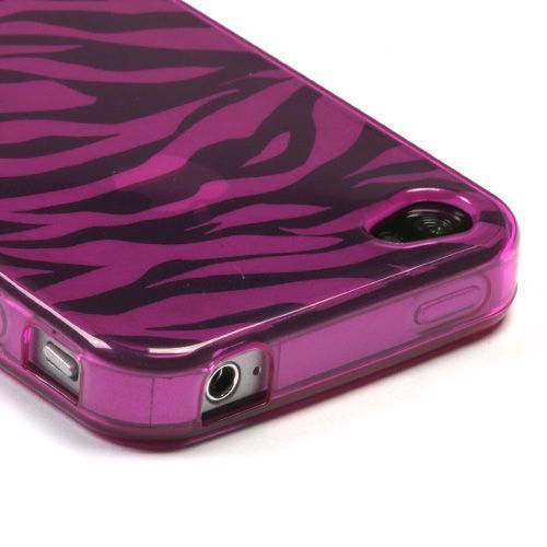 Flex Gel Case for Apple iPhone 4 at&t Verizon Pink zb  