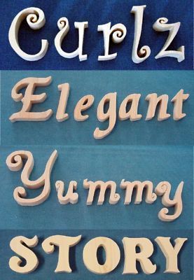 Fancy Wood Letters Names Numbers Wooden Signage 2  