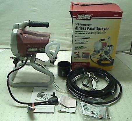 KRAUSE & BECKER 5/8 HORSEPOWER AIRLESS PAINT SPRAYER  